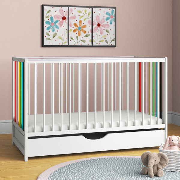 Rainbow cot bed best sale